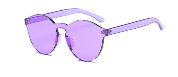 Therapy Color Festival Frameless Conjoined Jelly Transparent Sunglasses (12 colours) - Image 4