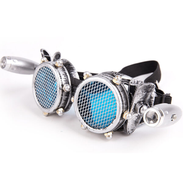 Steampunk Industrial Goggles Retro Plus LED Lights