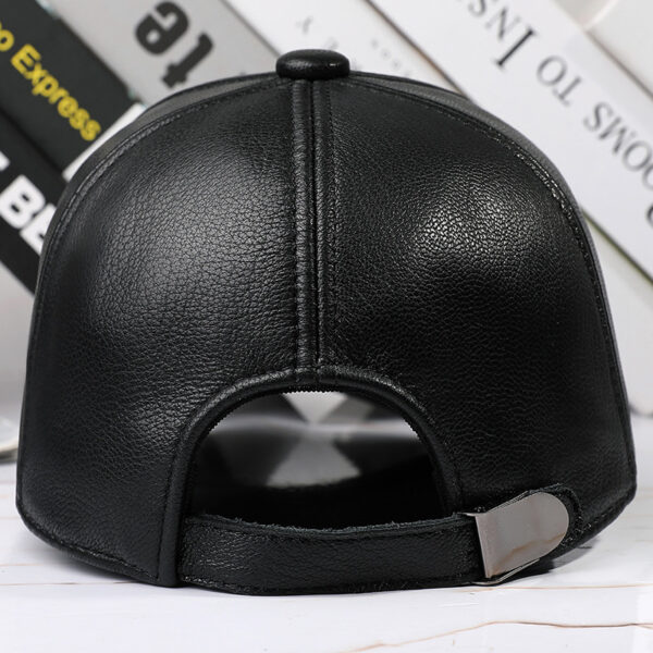 Sheepskin Leather Outdoor Sun-proof Cap - Image 3