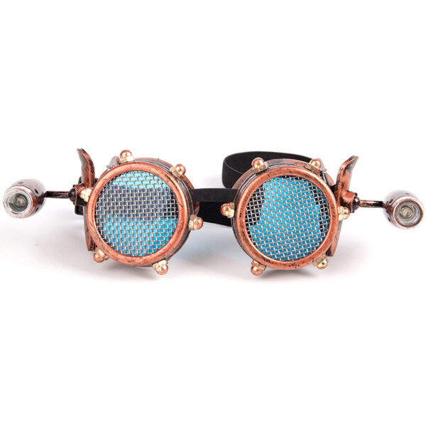Steampunk Industrial Goggles Retro Plus LED Lights - Image 6