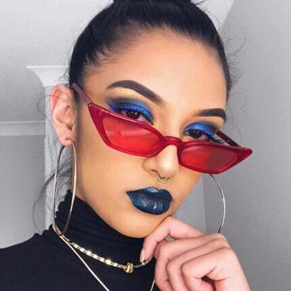 Cat Eye Sunglasses Women Small Size - Image 6