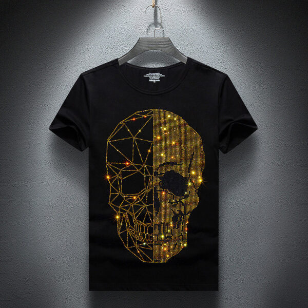 Diamond skull Plus Size Bottoming Shirt