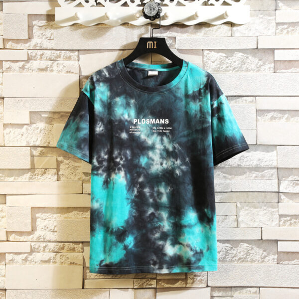 Summer Men's Plus Size Tie-dye T-shirt - Image 3