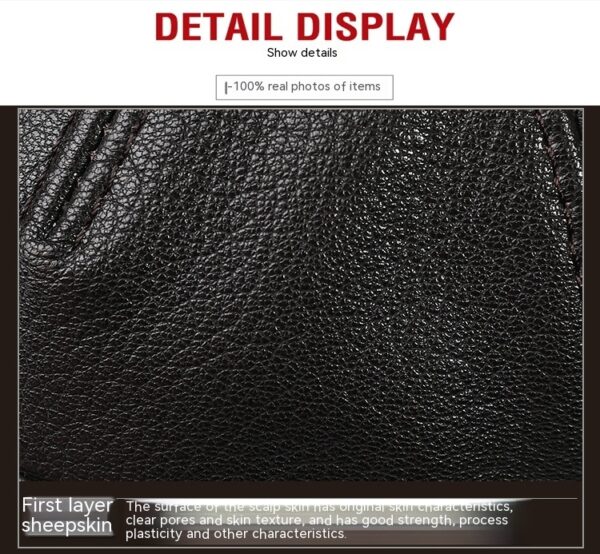 Sheepskin Leather Outdoor Sun-proof Cap - Image 9