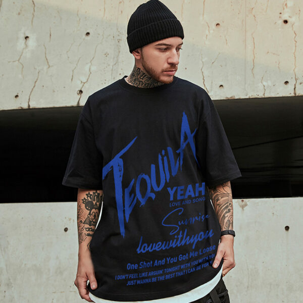 Plus Size National Tide Hip Hop Style Loose T-Shirt