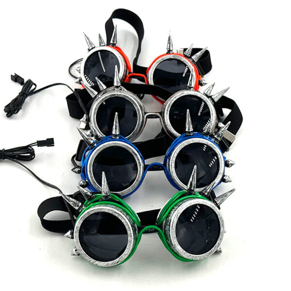 Glow Steampunk Festival Goggles - Image 5