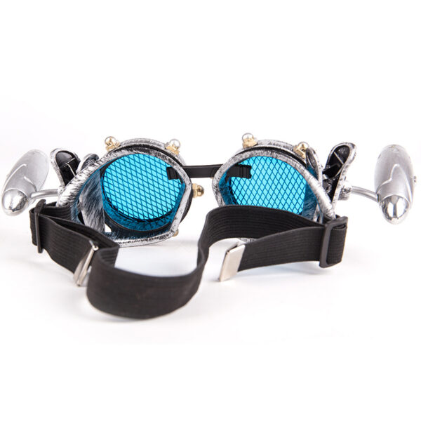 Steampunk Industrial Goggles Retro Plus LED Lights - Image 2