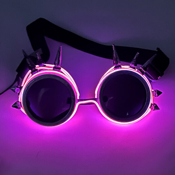 Glow Steampunk Festival Goggles - Image 7