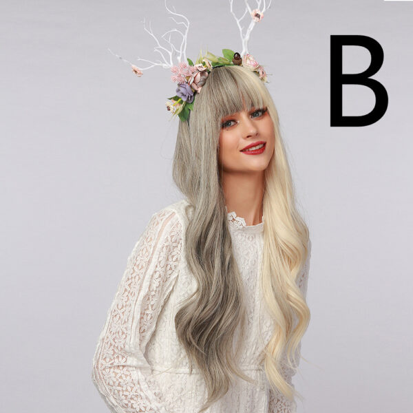 Colored Long Curly Hair Wig - Image 4