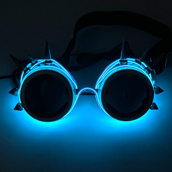 Glow Steampunk Festival Goggles - Image 4