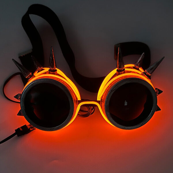 Glow Steampunk Festival Goggles - Image 8