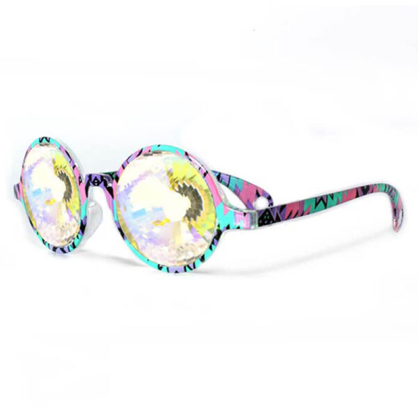 GloFX Aztec Kaleidoscope Glasses – Rainbow - Image 2