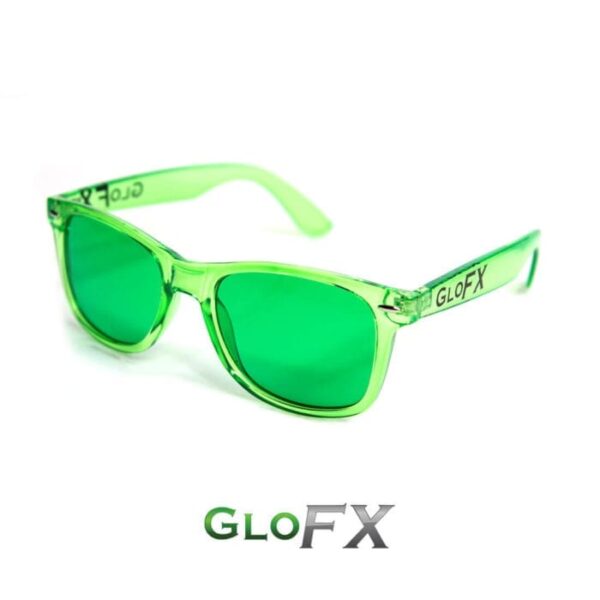 GloFX Color Infused Diffraction Glasses – Green - Image 3