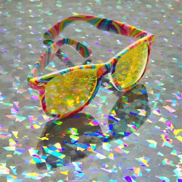 Kandi Swirl Diffraction Glasses – Rainbow Gradient - Image 3