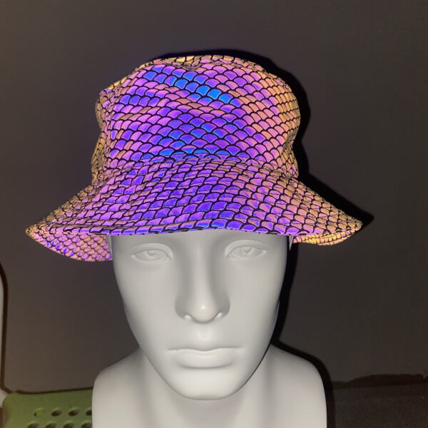 Colorful Reflective Bucket Hat Sunshade