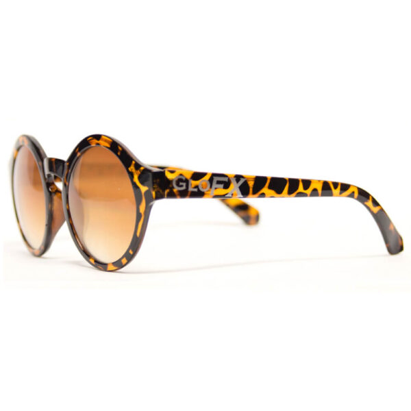 GloFX Round Tortoise Diffraction Glasses – Gradient Auburn Enhanced - Image 2
