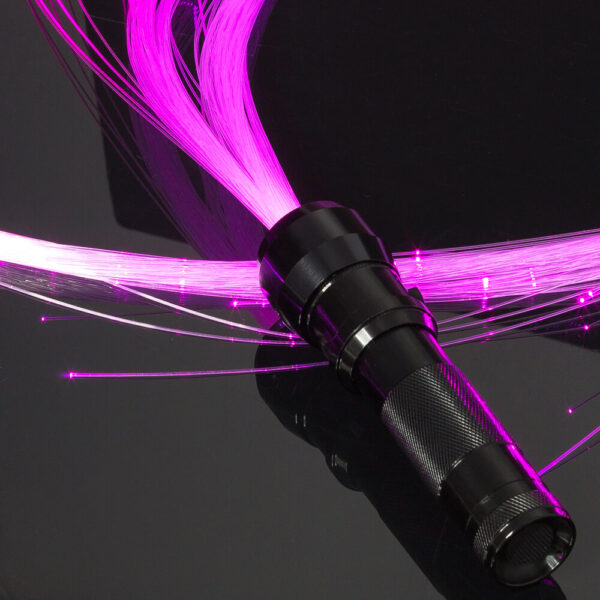 Festival Whip Toy With 360 LED Fiber Optic swivel Bright light