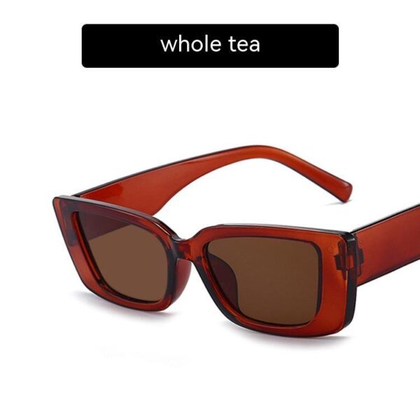 Jelly Color Square Sun Glasses Concave Shape - Image 3