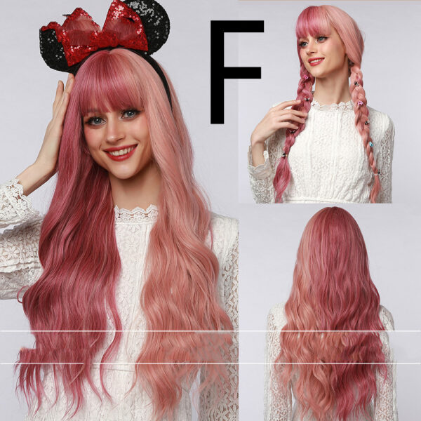 Colored Long Curly Hair Wig - Image 5
