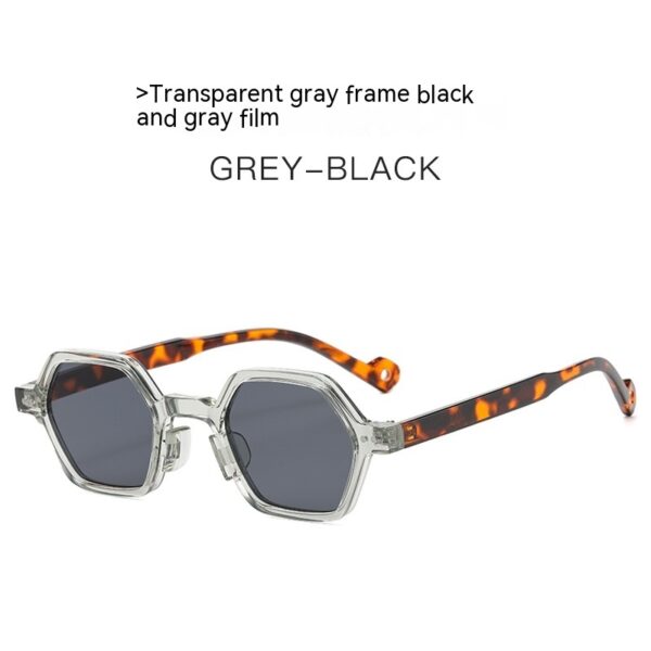 New Collection Retro Hexagonal Frame Sunglasses - Image 9
