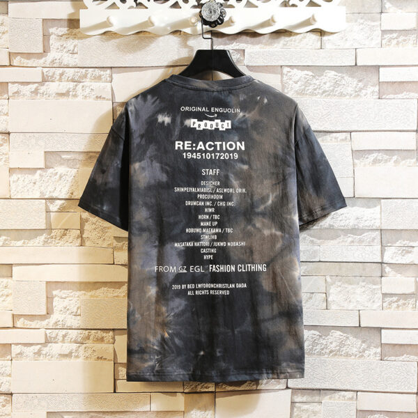 Summer Men's Plus Size Tie-dye T-shirt - Image 4