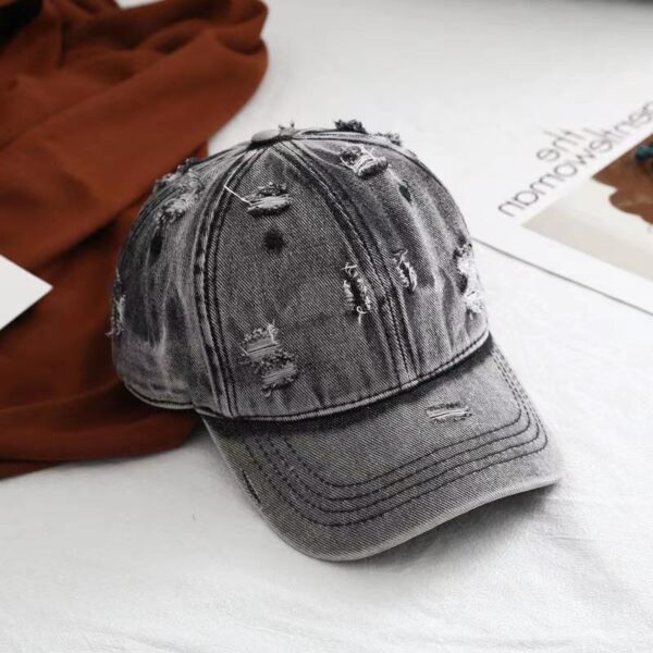 Vintage Vibe Washed Denim Cap - Image 2