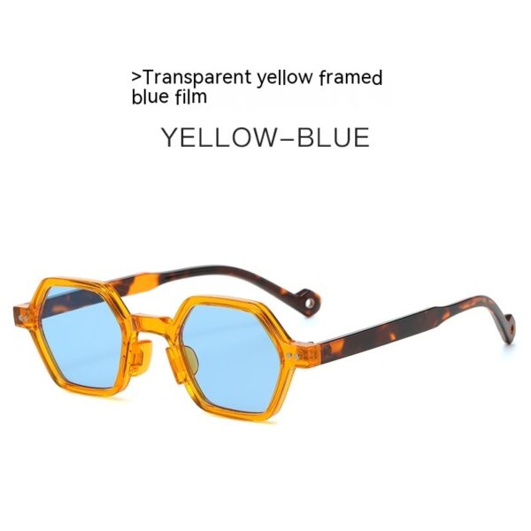 New Collection Retro Hexagonal Frame Sunglasses - Image 2