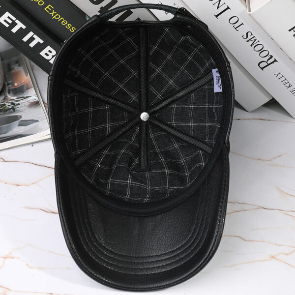 Sheepskin Leather Outdoor Sun-proof Cap - Image 4
