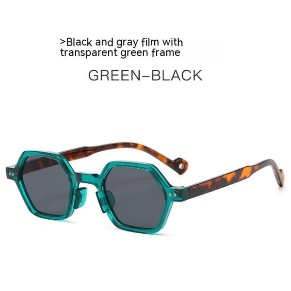 New Collection Retro Hexagonal Frame Sunglasses - Image 10