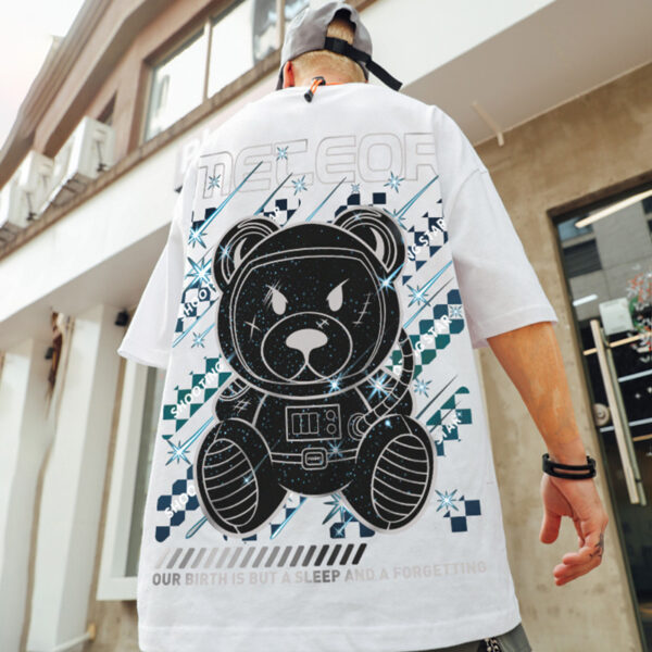Plus Size National Tide Hip Hop Style Loose T-Shirt - Image 4
