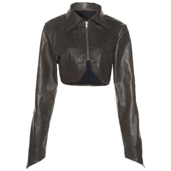 Vegan Leather Sexy Tube Top Dress-Suit. - Image 4