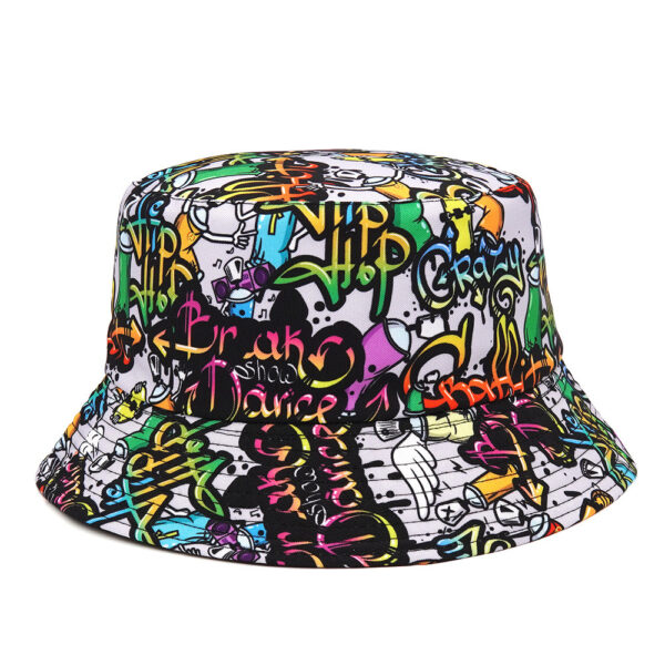 New Cartoon Pattern Double-sided Trendy Outdoor Hat - Image 5