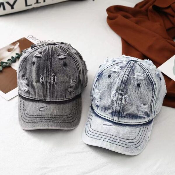 Vintage Vibe Washed Denim Cap - Image 6