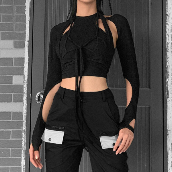 Sexy Hollow Slim-fit Hip Dress - Image 2
