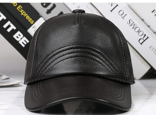 Sheepskin Leather Outdoor Sun-proof Cap - Image 7