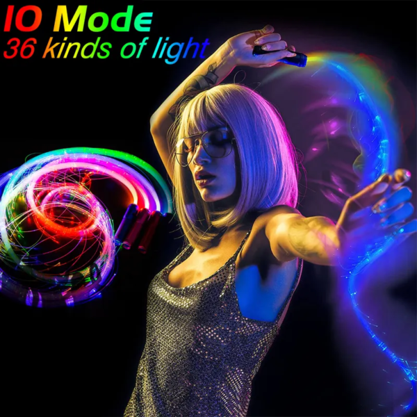 Festival Whip Toy With 360 LED Fiber Optic swivel Bright light - Image 4