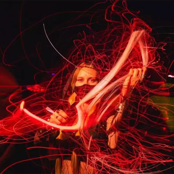 Festival Whip Toy With 360 LED Fiber Optic swivel Bright light - Image 2